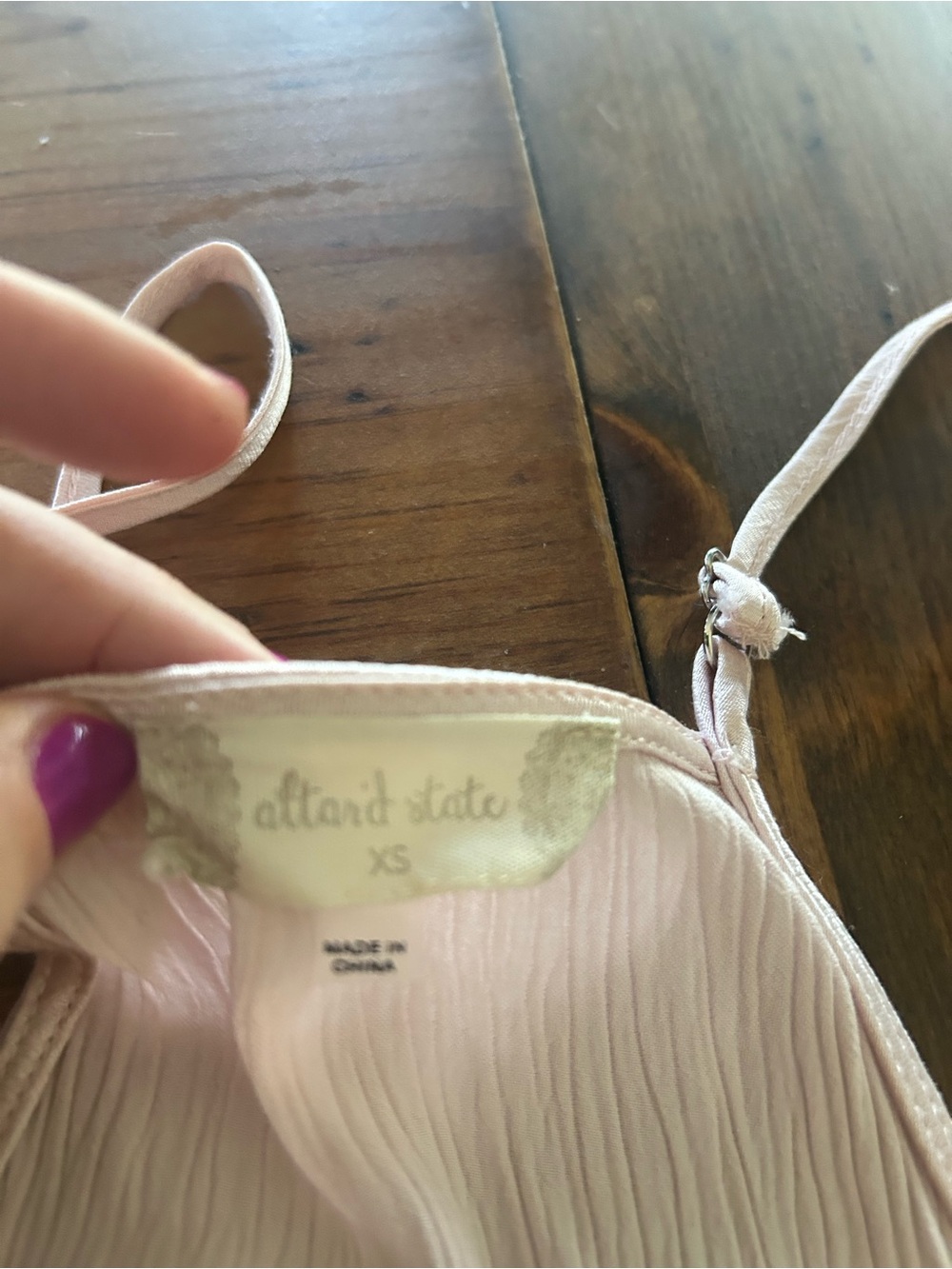 Altar'd State Light Pink Ruffle Cami - Picture 3 of 4